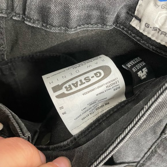 G-Star Raw sz 30 3301 Contour High Skinny Black Jeans size 26 - Picture 6 of 11
